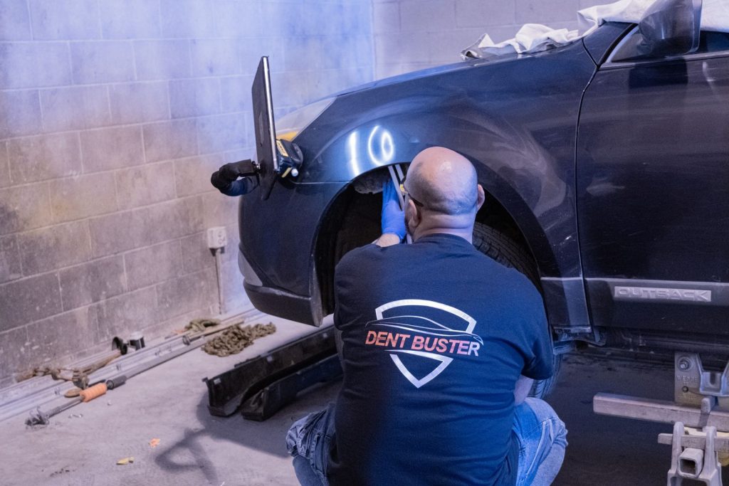 Repairing a Subaru Outback fender